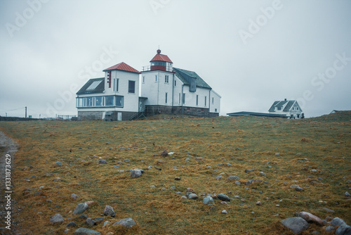 Ogna Lighthouse, Norway – Historic Coastal Landmark in a Moody Nordic Landscape