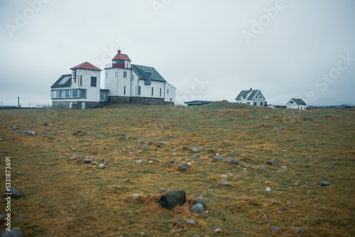 Ogna Lighthouse, Norway – Historic Coastal Landmark in a Moody Nordic Landscape