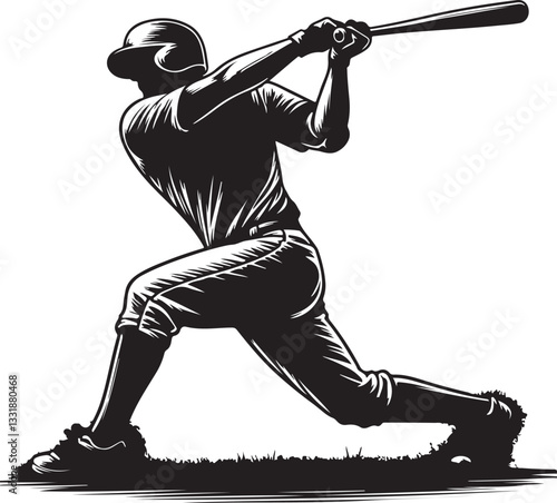 baseball player silhouette