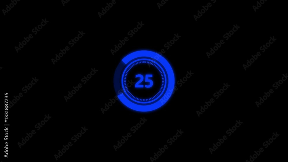 Countdown timer from 30 to 0 seconds real time. Modern flat design of countdown animation isolated on transparent background with alpha channel 4K resolution Countdown timer from 30 to 0 seconds real time. Modern flat design of countdown animation isolated on transparent background with alpha channel 4K resolution