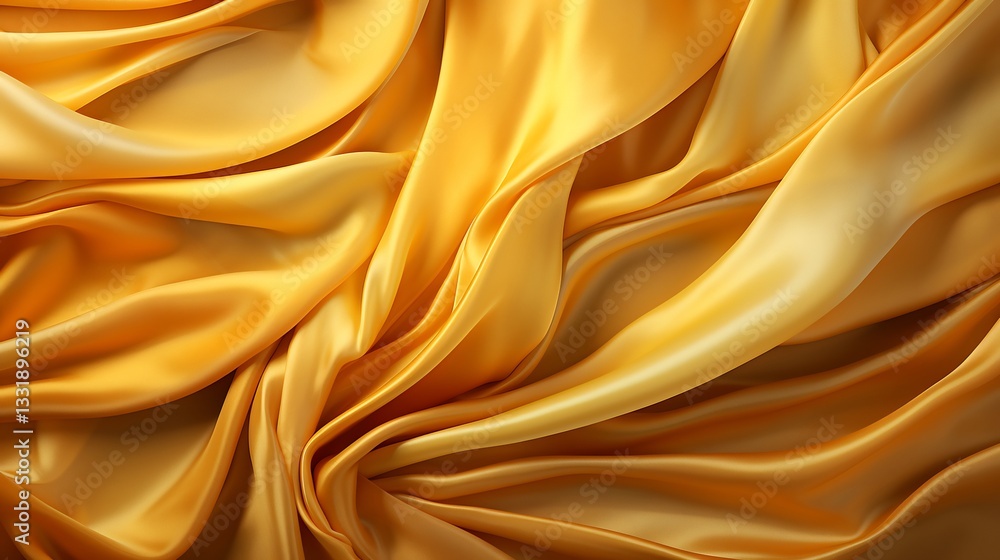 Golden Silk Drapes for Luxurious Fabric Texture. Golden Silk Drapes for Luxurious Fabric Texture.