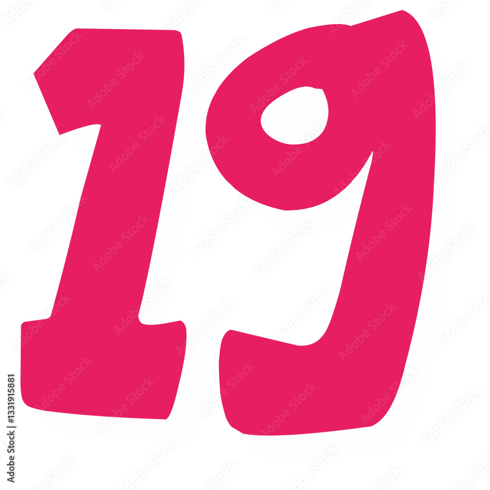 number red illustration number red illustration