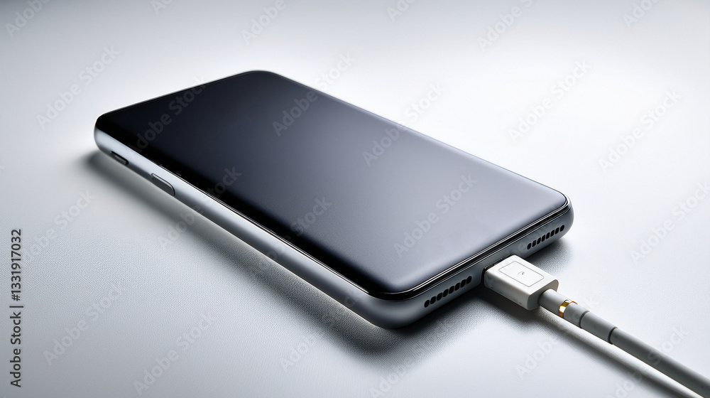 Mobile Power Bank Charging Smartphone Mockup – Everyday Tech Setup Mobile Power Bank Charging Smartphone Mockup – Everyday Tech Setup