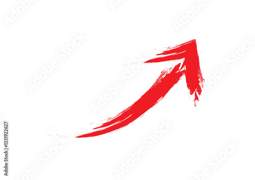 斜めに伸びる矢印