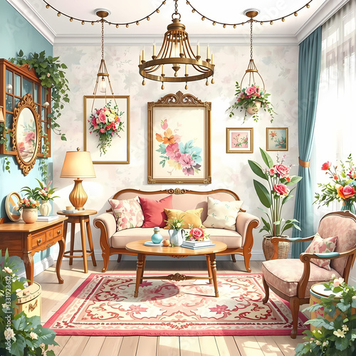 Wallpaper Mural Clean and simple interior living room interior Torontodigital.ca