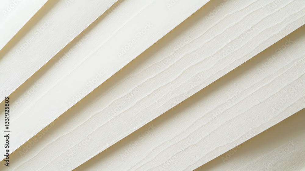 Fototapeta premium Abstract close-up of light beige paper layers, conveying clean and simple design