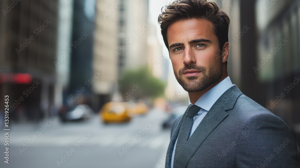 Confident businessman city street portrait (1) Confident businessman city street portrait (1)