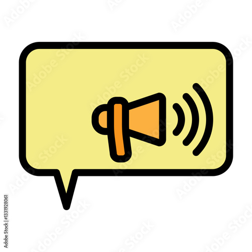 Audio Transcription Vector Filled Icon Design