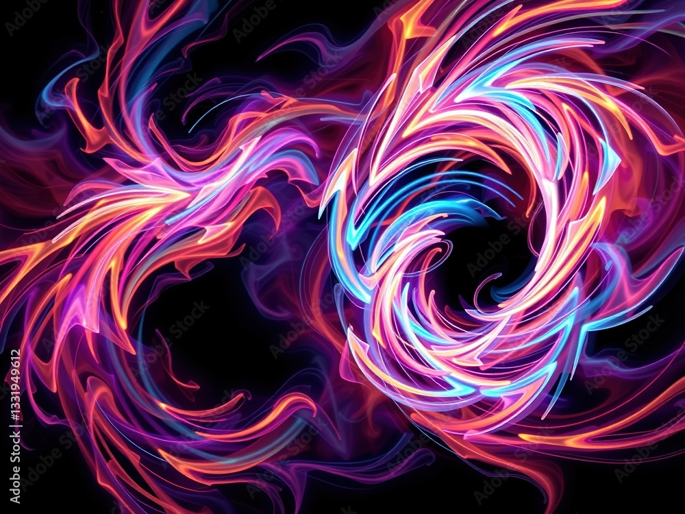 Fototapeta premium Abstract Energy Burst: Radiating Power and Potential