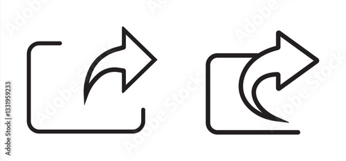 Repost icon. Simple element from social media collection