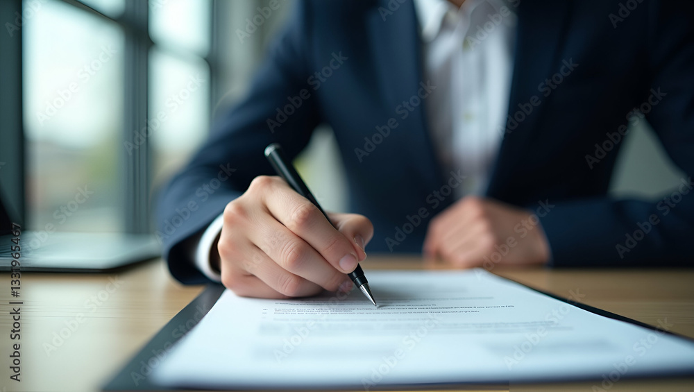 Flat Businessman Approving Projects with Quality Assurance: Cute Vector Illustration of Document Sign-Offs Flat Businessman Approving Projects with Quality Assurance: Cute Vector Illustration of Document Sign-Offs