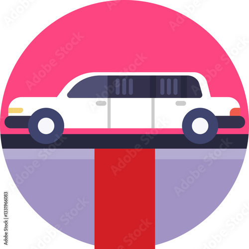 Luxury Prom Ride – A sleek limousine symbolizing upscale transportation for prom night.