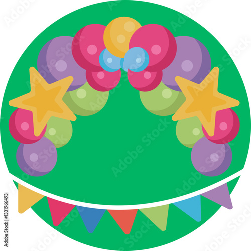 Elegant garlands designed to enhance the atmosphere at a prom event.