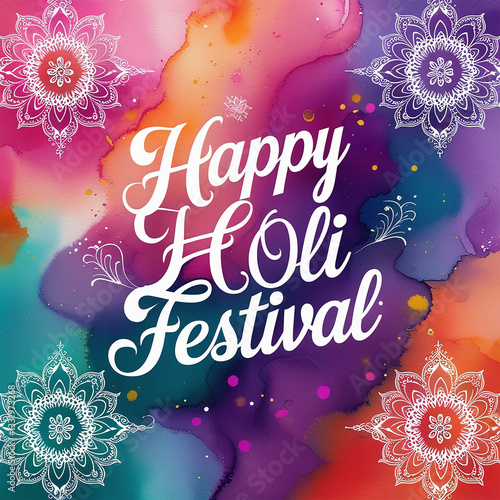 Splash of Colors Celebrating the Vibrant Spirit of Holi with Joy and Togetherness