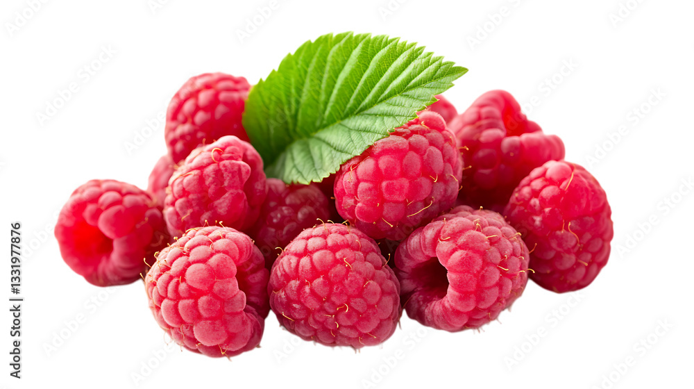 raspberry on white background raspberry on white background