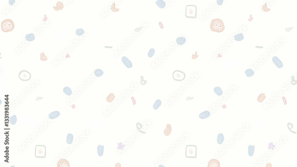 Playful Whimsical Pilea Leaves Seamless Pattern in Soft Pastel Colors for Creative Projects Playful Whimsical Pilea Leaves Seamless Pattern in Soft Pastel Colors for Creative Projects