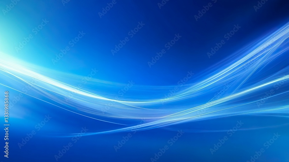 Abstract Blue Light Waves Motion Background Modern Digital Design Abstract Blue Light Waves Motion Background Modern Digital Design