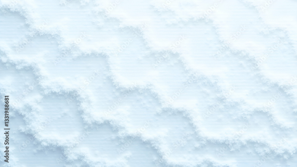 Fototapeta premium Rolling Snow and Sparkling Frost: A Flat Icy Snowdrift Seamless Tile Pattern for Winter Themes in Cute Vector Illustration Style - Perfect for Seasonal Designs and Smart Business Branding