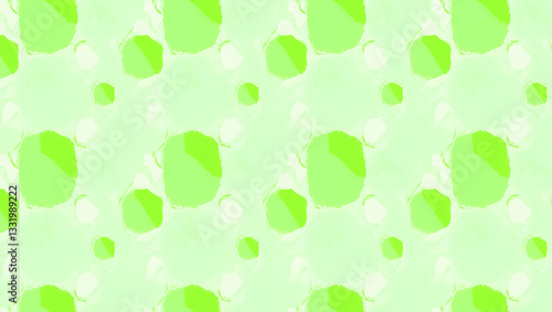 Wallpaper Mural Fresh Modern Spring Leaves Seamless Pattern with Geometric Shapes in Bright Green Tones for Contemporary Designs - Perfect for Smart Business and Creative Projects Torontodigital.ca