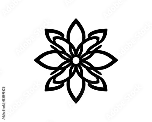 abstract flower vector