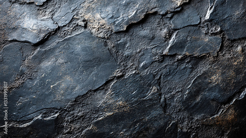 Black stone with grey cement texture, clean and minimal flat lay composition, conveying simplicity and modern elegance.
