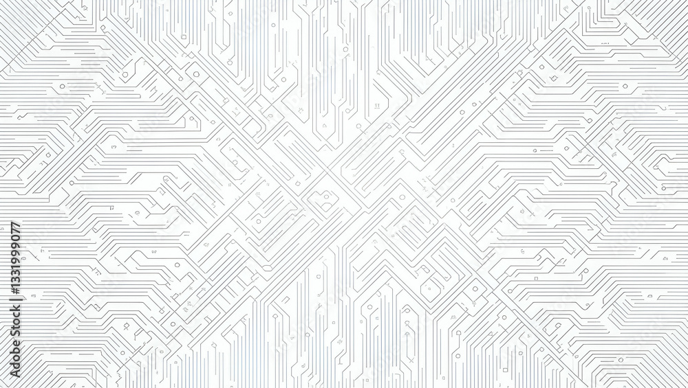 Structured Electronic Pathways and Minimal Digital Textures: A Contemporary Seamless Tile Pattern with Isolated White Balance for Photo Stock Concepts Structured Electronic Pathways and Minimal Digital Textures: A Contemporary Seamless Tile Pattern with Isolated White Balance for Photo Stock Concepts