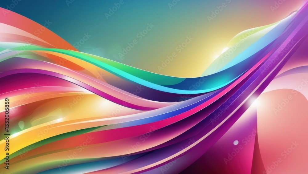 Vibrant Abstract Background with Flowing Colors Vibrant Abstract Background with Flowing Colors