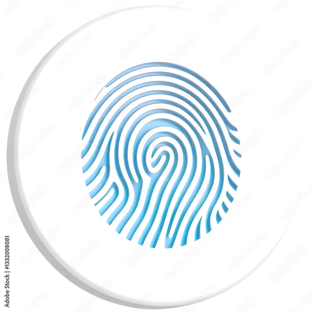 A stylized fingerprint design featuring swirled lines in blue tones. A stylized fingerprint design featuring swirled lines in blue tones.