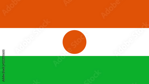 National flag of Niger displayed prominently in a vibrant setting with bold colors representing the country Free Download National flag of Niger displayed prominently in a vibrant setting with bold colors representing the country - GFXLoad