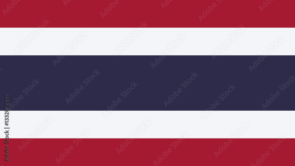 Flag of Thailand displayed in bright colors representing the nation with its rich culture and history at a community event Flag of Thailand displayed in bright colors representing the nation with its rich culture and history at a community event