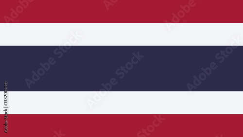Free Download Flag of Thailand displayed in bright colors representing the nation with its rich culture and history at a community event - GFXLoad