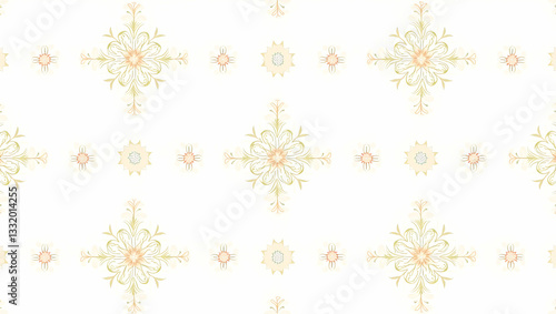 Wallpaper Mural Creating a Seamless Floral Vintage Embroidery Tile Pattern for Garden Themes on White Background Torontodigital.ca