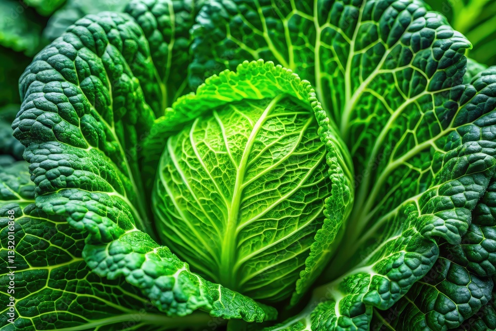 Macro shot of vibrant Napa cabbage, showcasing its crisp texture and fresh green leaves. A healthy, culinary delight. Macro shot of vibrant Napa cabbage, showcasing its crisp texture and fresh green leaves. A healthy, culinary delight.