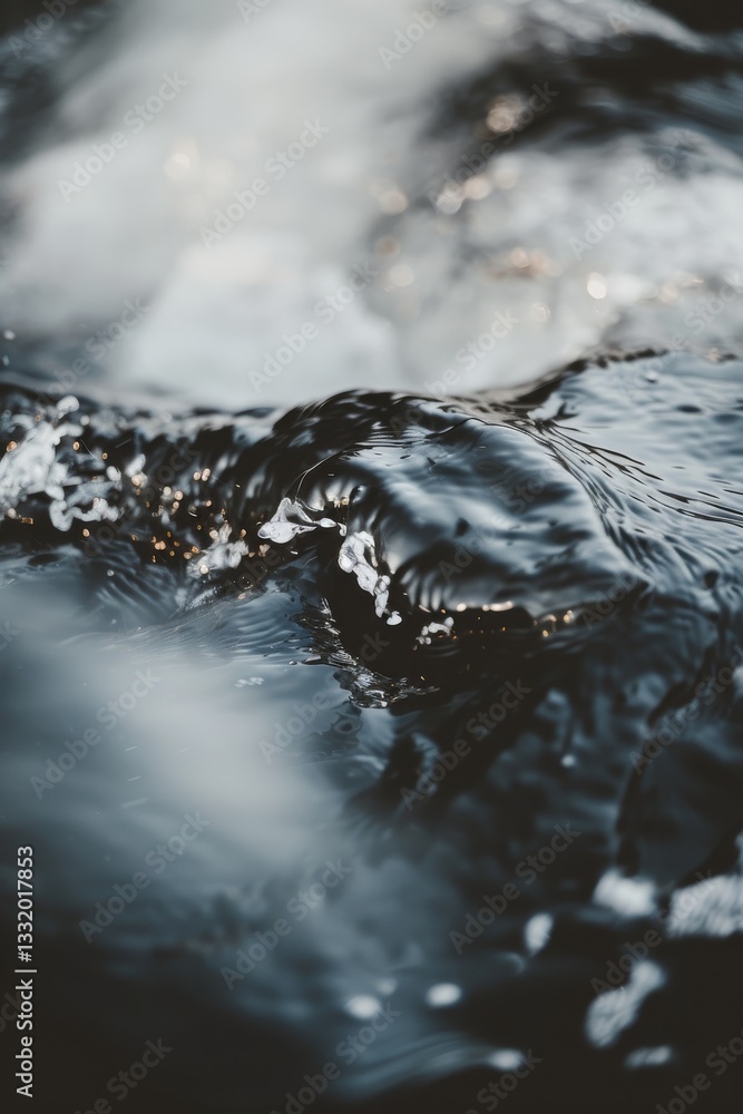 Naklejka premium Water Surface Close-Up