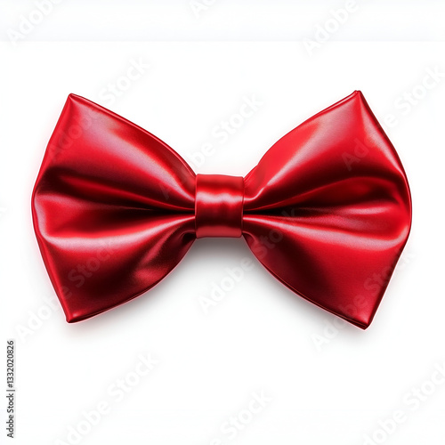 Refined Charm The Deep Red Elegance of a Perfect Bow photo