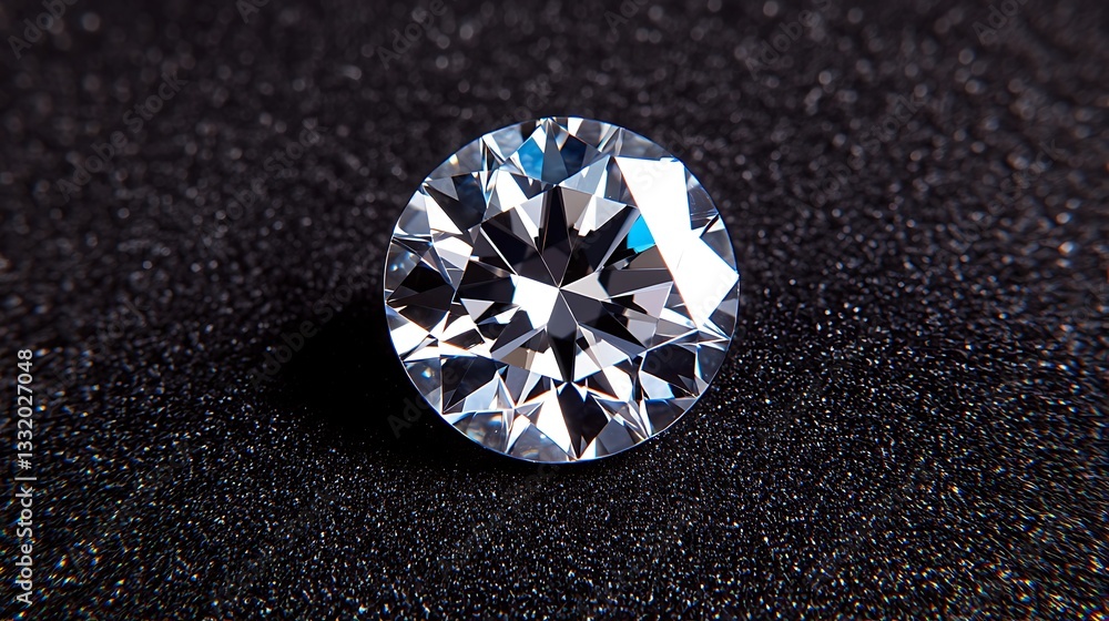 a diamond on a black surface a diamond on a black surface
