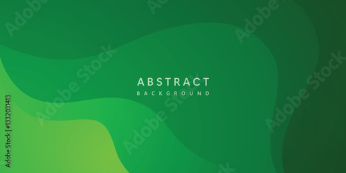 abstract modern green minimalist curve background vector illustration