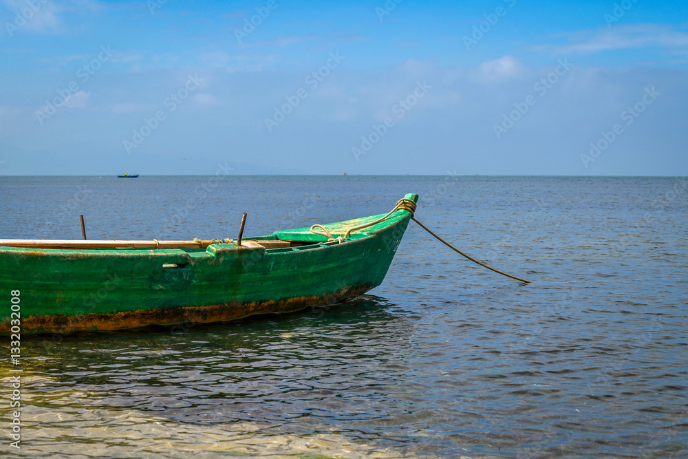 Fototapeta premium Bateau de pêche en Tunisie