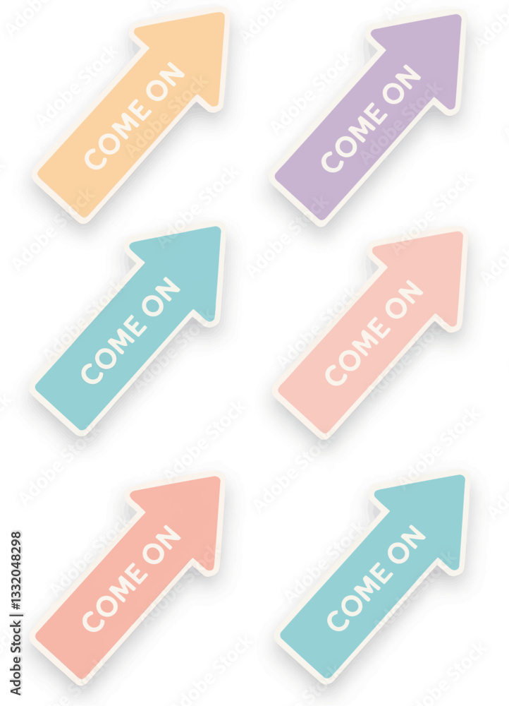 Pastel Arrows Pointing Upward with Pastel Arrows Pointing Upward with
