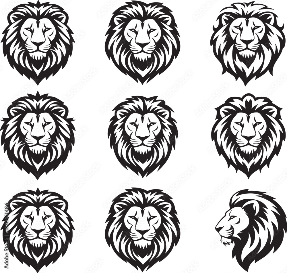 lion head vector lion head vector