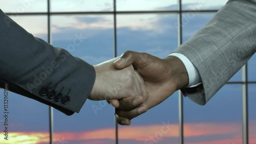 Shaking hands close-up