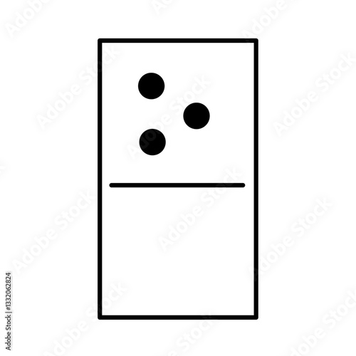 White pieces with black dots
