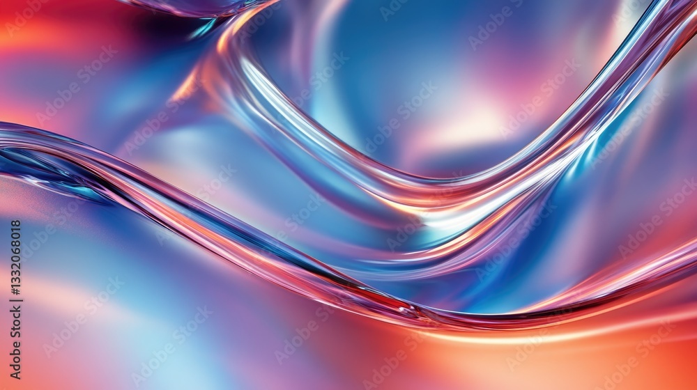 Abstract Fluid Colorful Background with Soft Waves and Light Reflection in Blue and Red Shades for Creative Projects Abstract Fluid Colorful Background with Soft Waves and Light Reflection in Blue and Red Shades for Creative Projects