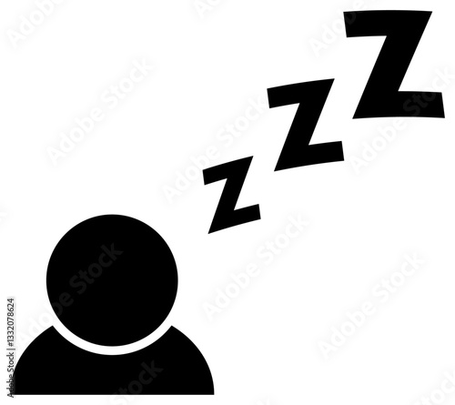 睡眠のアイコン 黒