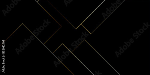 Modern black background corporate with gold lines .Modern silver grey white gold abstract geometric background with diamond shape and lines .square shapes template for business, card, flyer