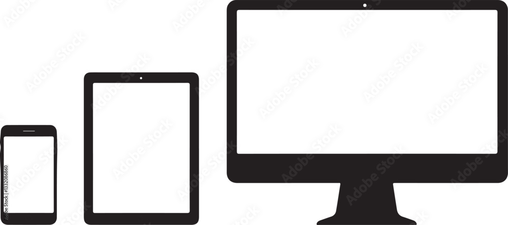 Multiple Device Icons, Devices Illustration As A Simple Vector Sign and Trendy Symbol for Design, Websites, Presentation or Mobile Application. Multiple Device Icons, Devices Illustration As A Simple Vector Sign and Trendy Symbol for Design, Websites, Presentation or Mobile Application.
