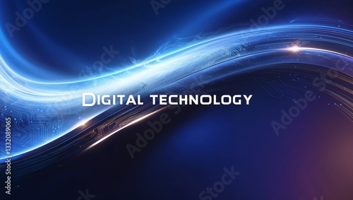 A slick abstract design emphasizing the essence of digital technology.