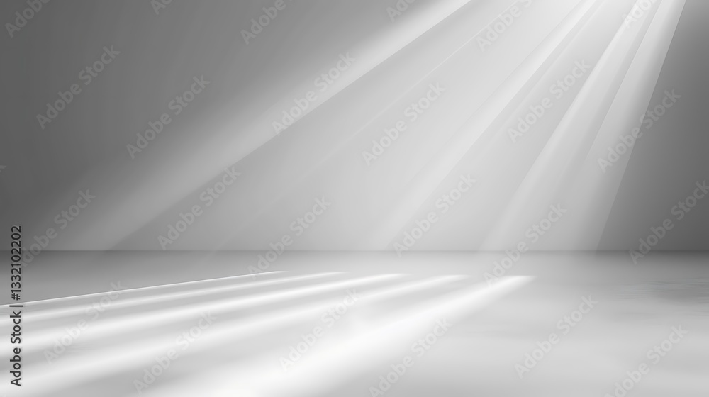 Light rays in empty room, studio background Light rays in empty room, studio background