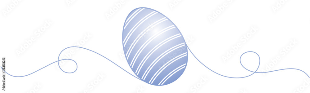 Vector illustration of a Blue easter egg with line variations for easter dekorations Vector illustration of a Blue easter egg with line variations for easter dekorations