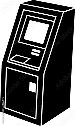 ATM machine vector icon